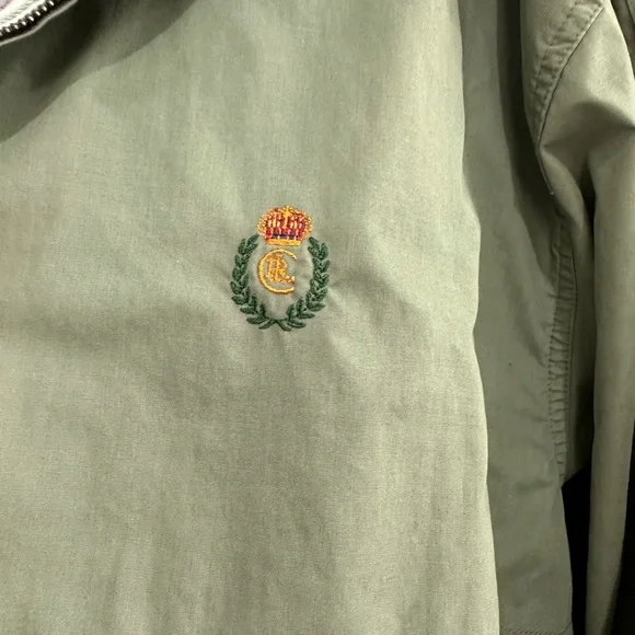 Ralph Lauren Men’s Chaps Jacket Size XL Olive green multicolor plaid lining - Picture 4 of 12